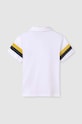 Αγορίστικα Παιδικά βαμβακερά μπλουζάκια πόλο Mayoral 6114.7E.Junior.PPYH λευκό