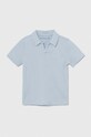 Abercrombie & Fitch tricou polo copii uni albastru KI224.4015