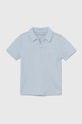 Abercrombie & Fitch tricou polo copii uni albastru KI224.4015
