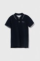 Детска памучна тениска с яка Pepe Jeans NEW THOR памук тъмносин PB540938