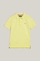 Tommy Hilfiger polo bawełniane dziecięce żółty