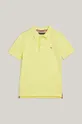 Παιδικά βαμβακερά μπλουζάκια πόλο Tommy Hilfiger κίτρινο