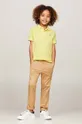 sárga Tommy Hilfiger gyerek pamut póló