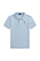 Детска памучна тениска с яка Polo Ralph Lauren памук син 322853788016