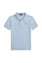 Детска памучна тениска с яка Polo Ralph Lauren памук син 322853788016