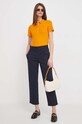 Поло Tommy Hilfiger WW0WW37823 оранжевый SS24