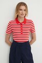 Polo tričko Tommy Hilfiger WW0WW39530 červená SS24