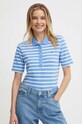 Πόλο Tommy Hilfiger WW0WW39531 μπλε SS24