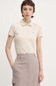 Tommy Jeans tricou polo bej DW0DW17220