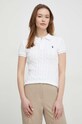 Бавовняне поло Polo Ralph Lauren білий 211943010