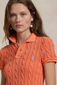 Хлопковое поло Polo Ralph Lauren оранжевый 211943010