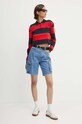 Лонгслів Dkny HEART OF NY D2B4A107 червоний SS24