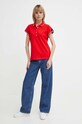Polo tričko Tommy Hilfiger WW0WW41285 červená SS24