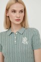Lauren Ralph Lauren sweter bawełniany zielony 200932224