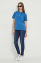 United Colors of Benetton polo 3WG9D300E niebieski SS24