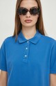United Colors of Benetton tricou polo albastru 3WG9D300E