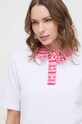 Karl Lagerfeld polo bawełniane biały 241W1707
