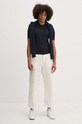 Bavlněné polo tričko Tommy Hilfiger WW0WW41878 námořnická modř SS24