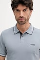 Oblečení Polo tričko BOSS Green 50506193 šedá