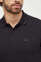 BOSS Green polo bawełniane czarny 50507583
