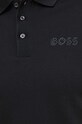 BOSS polo bawełniane czarny 50504558