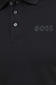 BOSS polo bawełniane czarny 50504558