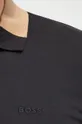 μαύρο Βαμβακερό μπλουζάκι πόλο BOSS