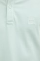 BOSS Orange polo męskie bawełniane z elastanem Passertip 50507699 turkusowy