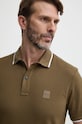 BOSS Orange tricou polo verde 50507699