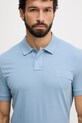 BOSS Orange tricou polo albastru 50507803