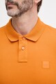 BOSS Orange polo tričko pánske bavlnené s elastanom Passenger 50507803 oranžová