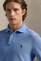 Polo Ralph Lauren top a maniche lunghe in cotone blu 710680790