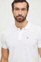 Tommy Jeans polo bawełniane DM0DM18312 biały AW24