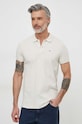 Odzież Tommy Jeans polo bawełniane DM0DM18312 beżowy