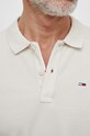 Tommy Jeans polo bawełniane beżowy DM0DM18312