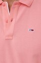 Tommy Jeans polo bawełniane różowy DM0DM18312