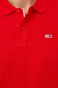 červená Bavlnené polo tričko Tommy Jeans