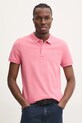 Tommy Jeans polo bawełniane różowy DM0DM18312