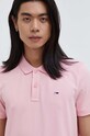 Tommy Jeans polo de bumbac roz DM0DM18312