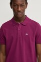 Tommy Jeans polo de bumbac slim violet DM0DM18312