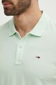 Tommy Jeans polo bawełniane zielony DM0DM18312