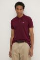 Bavlnené polo tričko Tommy Jeans slim burgundské DM0DM18312