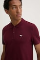 Tommy Jeans polo bawełniane bordowy DM0DM18312