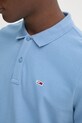 Хлопковое поло Tommy Jeans DM0DM18312 голубой