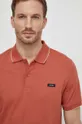 Polo tričko Calvin Klein oranžová