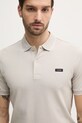 Polo majica Calvin Klein bež K10K112751