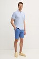 Bavlnené polo tričko Calvin Klein K10K112754 modrá SS25