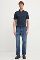 Calvin Klein polo de bumbac K10K112754 bleumarin SS25
