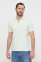 Ρούχα Βαμβακερό μπλουζάκι πόλο Calvin Klein K10K112754 πράσινο