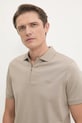 Calvin Klein polo de bumbac bej K10K112754